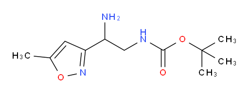 tert-butyl N-[2-amino-2-(5-methyl-1,2-oxazol-3-yl)ethyl]carbamate