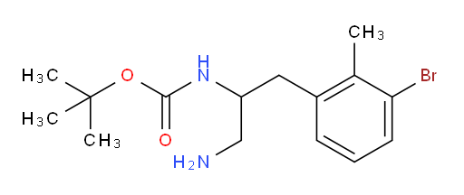 tert-butyl N-[1-amino-3-(3-bromo-2-methylphenyl)propan-2-yl]carbamate