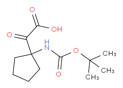 2-(1-{[(tert-butoxy)carbonyl]amino}cyclopentyl)-2-oxoacetic acid