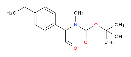 tert-butyl N-[1-(4-ethylphenyl)-2-oxoethyl]-N-methylcarbamate