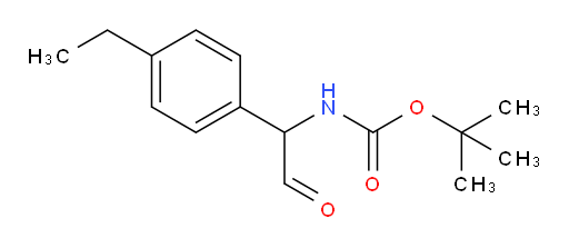 tert-butyl N-[1-(4-ethylphenyl)-2-oxoethyl]carbamate