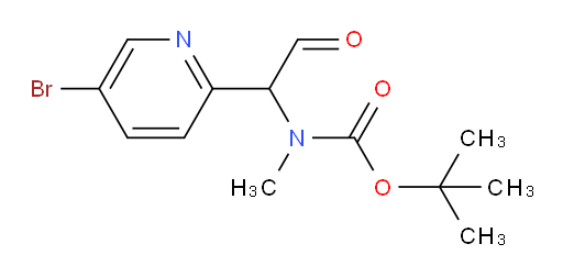tert-butyl N-[1-(5-bromopyridin-2-yl)-2-oxoethyl]-N-methylcarbamate
