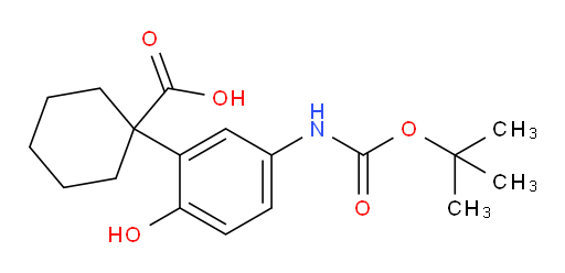 1-(5-{[(tert-butoxy)carbonyl]amino}-2-hydroxyphenyl)cyclohexane-1-carboxylic acid