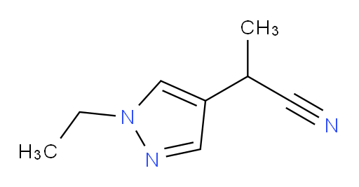 2-(1-ethyl-1H-pyrazol-4-yl)propanenitrile