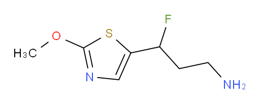 3-fluoro-3-(2-methoxy-1,3-thiazol-5-yl)propan-1-amine