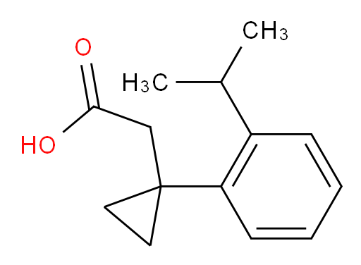 2-{1-[2-(propan-2-yl)phenyl]cyclopropyl}acetic acid