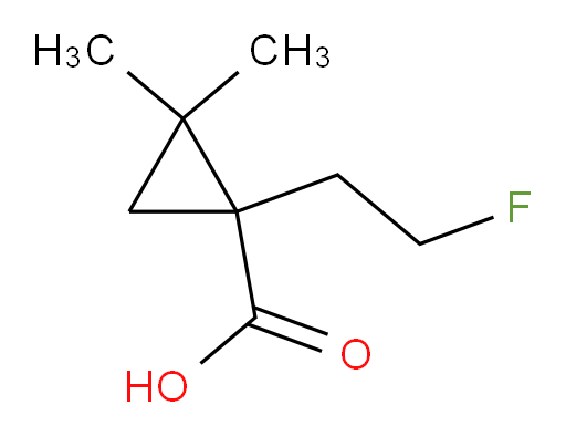 1-(2-fluoroethyl)-2,2-dimethylcyclopropane-1-carboxylic acid