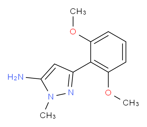 3-(2,6-dimethoxyphenyl)-1-methyl-1H-pyrazol-5-amine