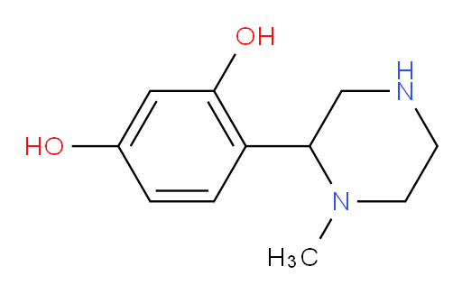 4-(1-methylpiperazin-2-yl)benzene-1,3-diol