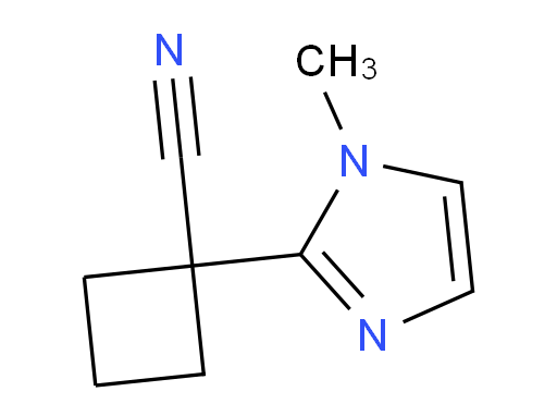 1-(1-methyl-1H-imidazol-2-yl)cyclobutane-1-carbonitrile