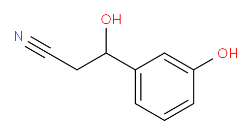3-hydroxy-3-(3-hydroxyphenyl)propanenitrile