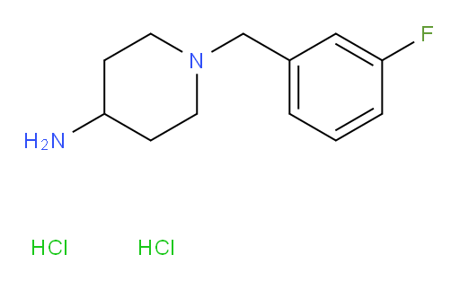 1-[(3-fluorophenyl)methyl]piperidin-4-amine dihydrochloride