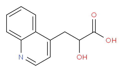 2-hydroxy-3-(quinolin-4-yl)propanoic acid