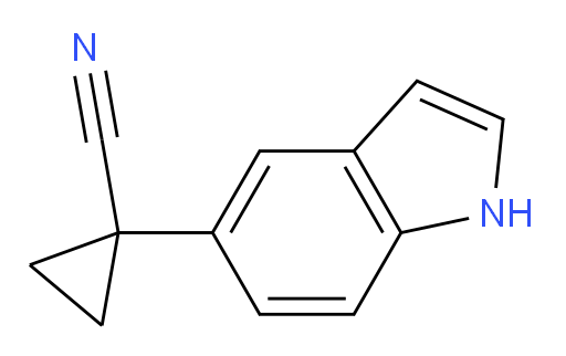 1-(1H-indol-5-yl)cyclopropane-1-carbonitrile