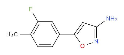 5-(3-fluoro-4-methylphenyl)-1,2-oxazol-3-amine