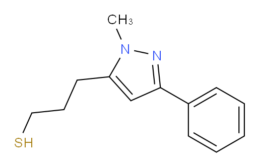 3-(1-methyl-3-phenyl-1H-pyrazol-5-yl)propane-1-thiol