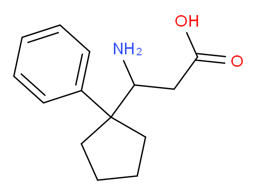 3-amino-3-(1-phenylcyclopentyl)propanoic acid