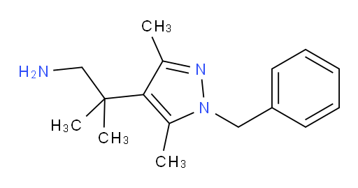 2-(1-benzyl-3,5-dimethyl-1H-pyrazol-4-yl)-2-methylpropan-1-amine