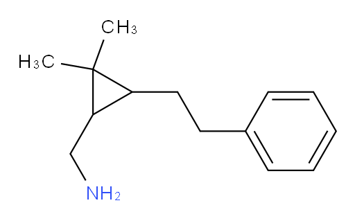 [2,2-dimethyl-3-(2-phenylethyl)cyclopropyl]methanamine