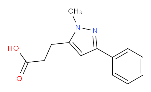 3-(1-methyl-3-phenyl-1H-pyrazol-5-yl)propanoic acid