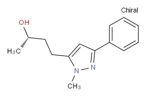 (2S)-4-(1-methyl-3-phenyl-1H-pyrazol-5-yl)butan-2-ol
