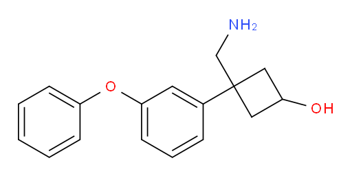 3-(aminomethyl)-3-(3-phenoxyphenyl)cyclobutan-1-ol