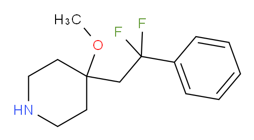 4-(2,2-difluoro-2-phenylethyl)-4-methoxypiperidine