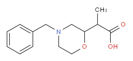 2-(4-benzylmorpholin-2-yl)propanoic acid