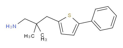 2,2-dimethyl-3-(5-phenylthiophen-2-yl)propan-1-amine