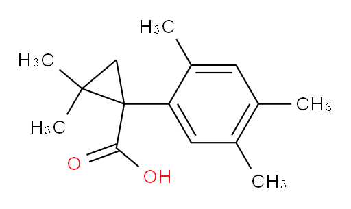 2,2-dimethyl-1-(2,4,5-trimethylphenyl)cyclopropane-1-carboxylic acid
