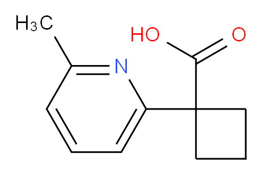 1-(6-methylpyridin-2-yl)cyclobutane-1-carboxylic acid