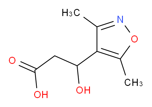 3-(dimethyl-1,2-oxazol-4-yl)-3-hydroxypropanoic acid