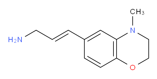3-(4-methyl-3,4-dihydro-2H-1,4-benzoxazin-6-yl)prop-2-en-1-amine