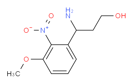 3-amino-3-(3-methoxy-2-nitrophenyl)propan-1-ol