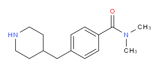 N,N-dimethyl-4-[(piperidin-4-yl)methyl]benzamide