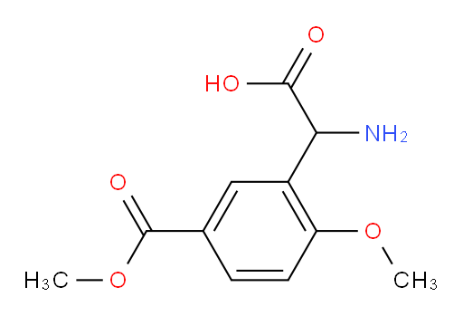 2-amino-2-[2-methoxy-5-(methoxycarbonyl)phenyl]acetic acid