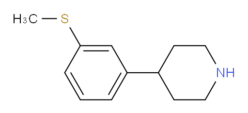 4-[3-(methylsulfanyl)phenyl]piperidine