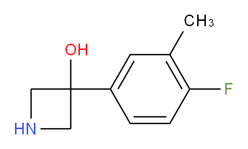 3-(4-fluoro-3-methylphenyl)azetidin-3-ol
