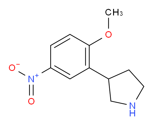 3-(2-methoxy-5-nitrophenyl)pyrrolidine