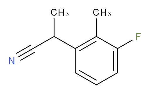 2-(3-fluoro-2-methylphenyl)propanenitrile