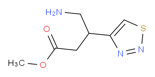 methyl 4-amino-3-(1,2,3-thiadiazol-4-yl)butanoate