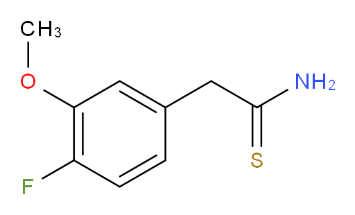 2-(4-fluoro-3-methoxyphenyl)ethanethioamide
