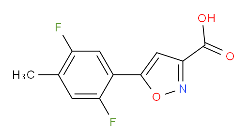 5-(2,5-difluoro-4-methylphenyl)-1,2-oxazole-3-carboxylic acid