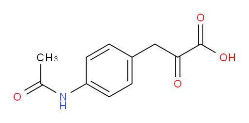 3-(4-acetamidophenyl)-2-oxopropanoic acid