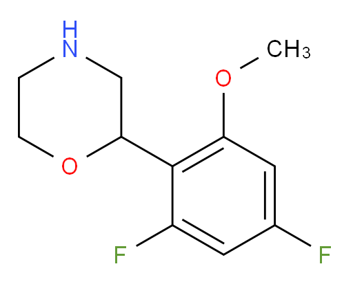 2-(2,4-difluoro-6-methoxyphenyl)morpholine