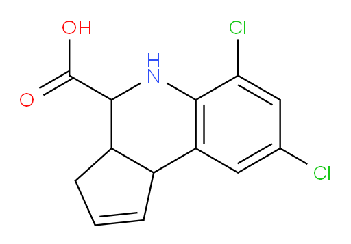 6,8-dichloro-3H,3aH,4H,5H,9bH-cyclopenta[c]quinoline-4-carboxylic acid