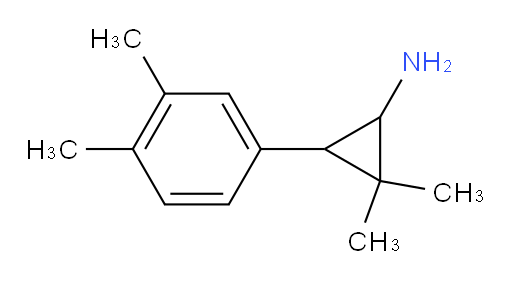 3-(3,4-dimethylphenyl)-2,2-dimethylcyclopropan-1-amine