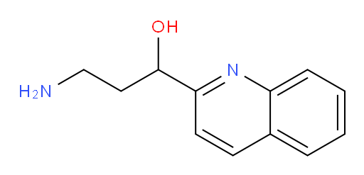3-amino-1-(quinolin-2-yl)propan-1-ol