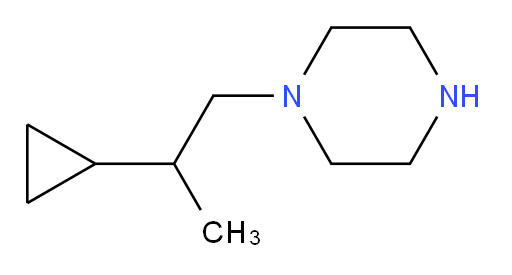 1-(2-cyclopropylpropyl)piperazine