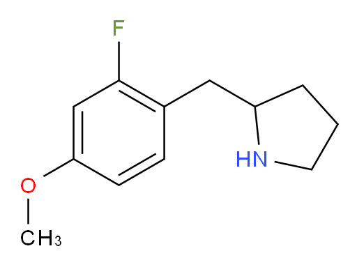 2-[(2-fluoro-4-methoxyphenyl)methyl]pyrrolidine